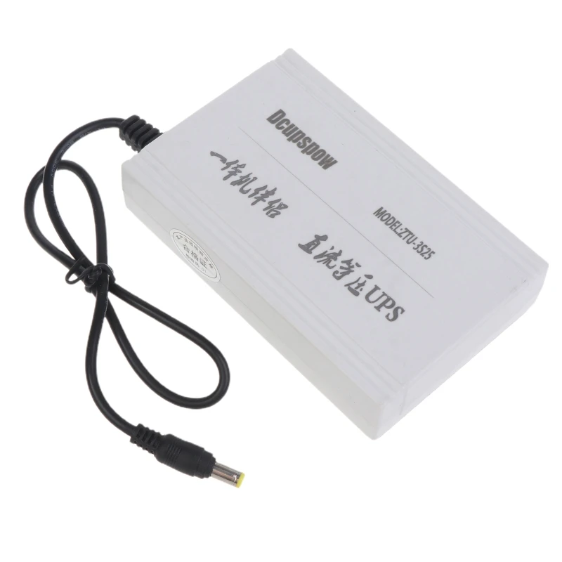 

Rechargeable 7500mAh 12V 19V 60W UPS Uninterrupted Backup Power Supply 5.5x5.5mm Output for WiFi Router CCTV Camera