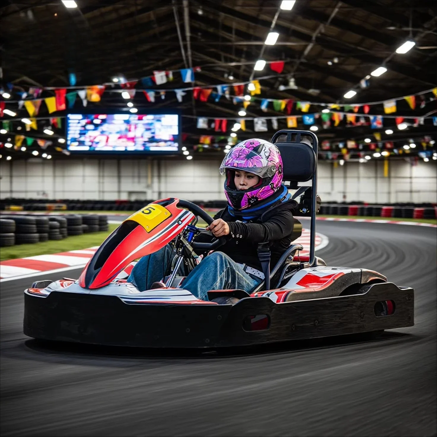 270cc Durable Rental Go Kart for Track Heavy Use Gas Powered Adult Professional Go Cart for Indoor Outdoor Raceway