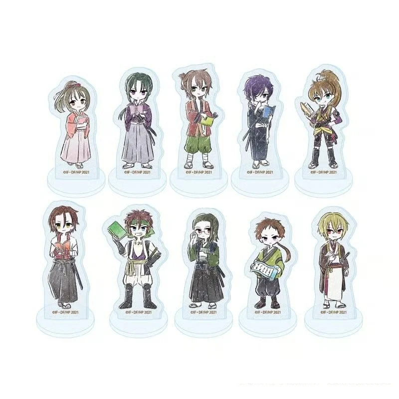 Game Hakuoki Q-style Reading Version Chizuru Yukimura Toshizo Hijikata Acrylic Stand Model Plate Keychains Desk Decorations