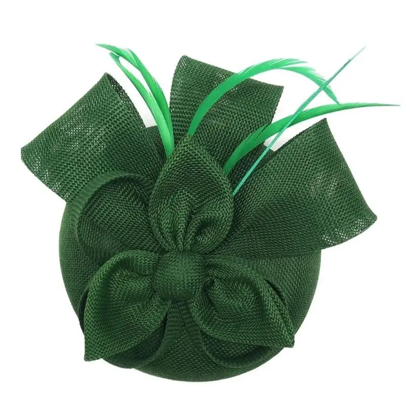 39BD Delicate Flower Meshes Fascinator Headpiece Adjustable Wedding Headpiece for Weddings Social Gatherings