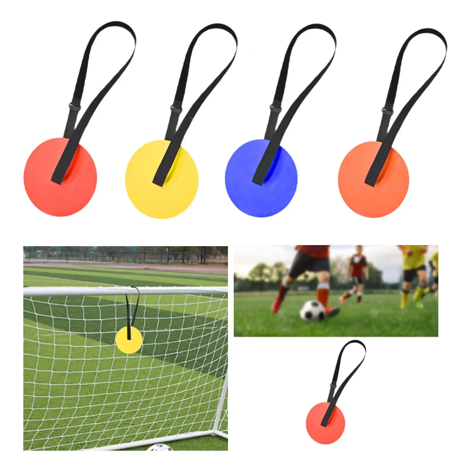 

Goal Target Disc, Agility Target with Adjustable Strap, Soccer Goal Target for Soccer Hockey Sports