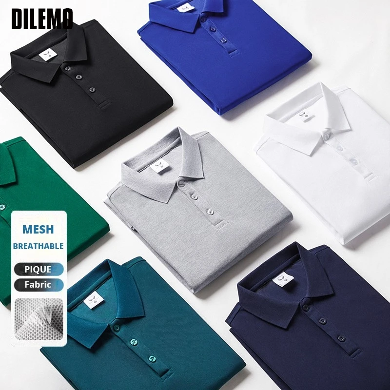 

Top Quality Designer New Summer Brand Classic Fit Polo Shirt For Men Short Sleeve Casual Solid Color Tops Fashions Mens Clothes