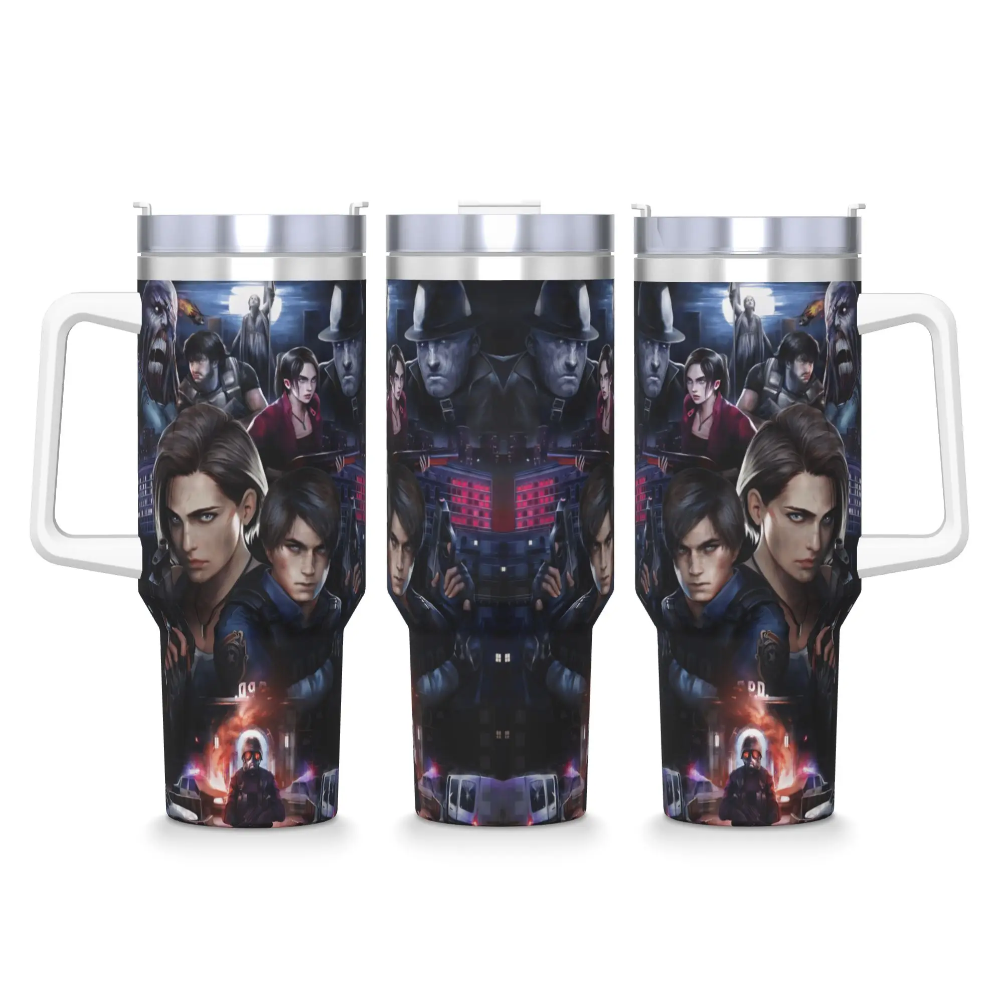 Resident Evils  Stainless Steel Tumbler  Travel Mugs Cup 40oz Thermal Mug Insulated Hot Drinks Milk Tea Water Bottle