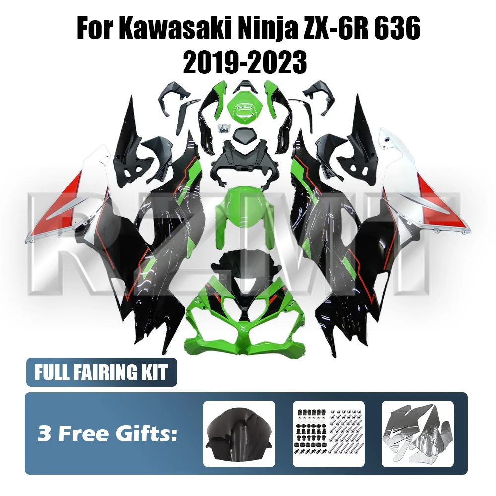 For KAWASAKI Ninja ZX6R 636 ZX-6R 2019 2020 2021 2022 23 Motorcycle Fairing ABS Injection Customized Bodywork Fairings Kit rzmt
