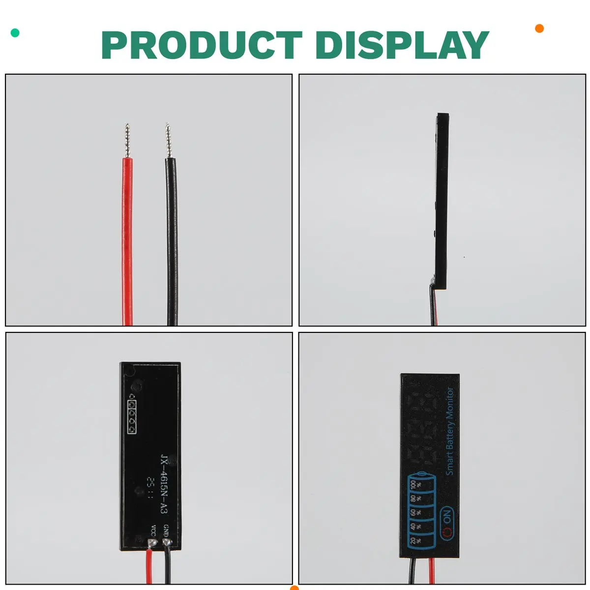 #92G 7-55V Acid Battery Level Indicator Tester LED Display Meter,B,LED Display Meter Module,(Plastic)