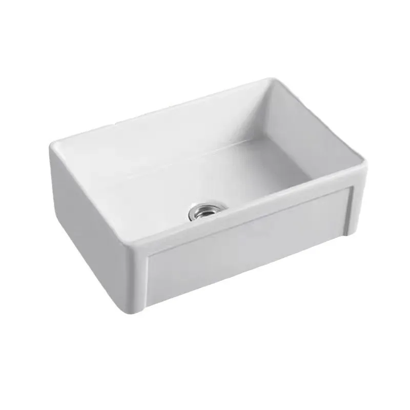 

Fire-resistant soil vegetable basin, ceramic vegetable basin, high-quality semi-embedded sink vegetable basin