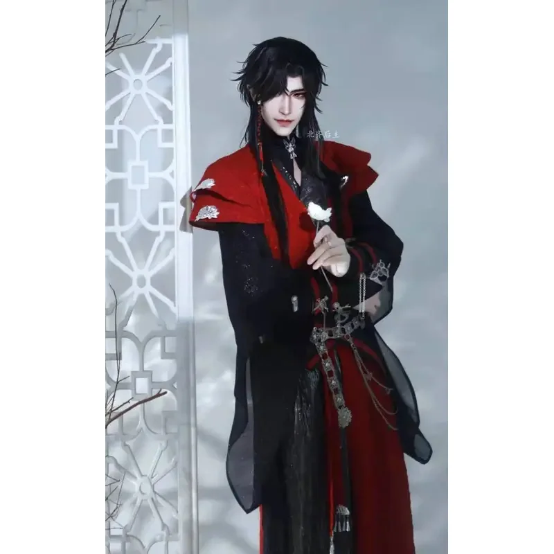 Serie de televisión china TGCF Tian Guan Ci Fu Xie Lian Hua Cheng disfraz de Cosplay Hua Cheng Cos vestido Hanfu conjunto completo