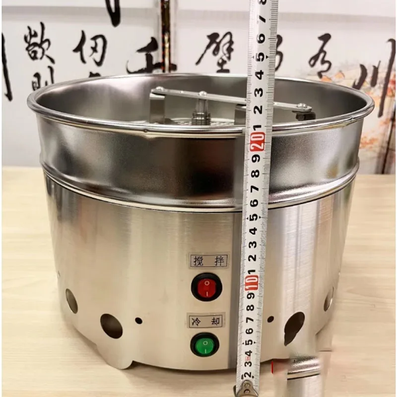 220V/ 110V 1200g Stainless steel high air flow coffee bean silver skin removal flexible blade self stirring cooling plate