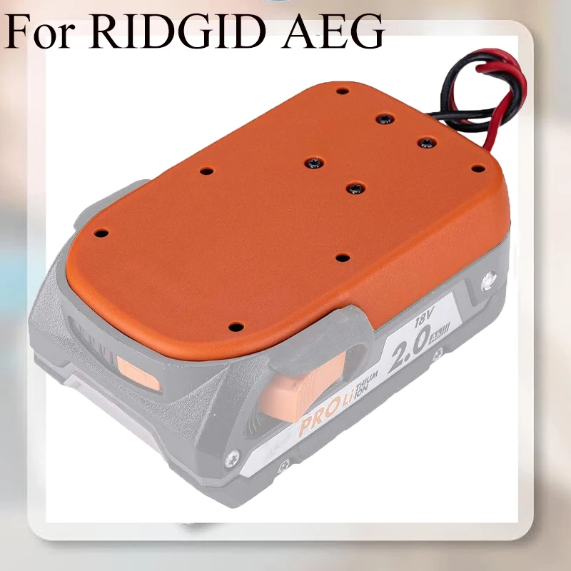 

DIY Power Connector Battery Adapter Compatible for RIDGID and AEG 18V Lithium-Ion Battery Power Output Wire Connector Converter