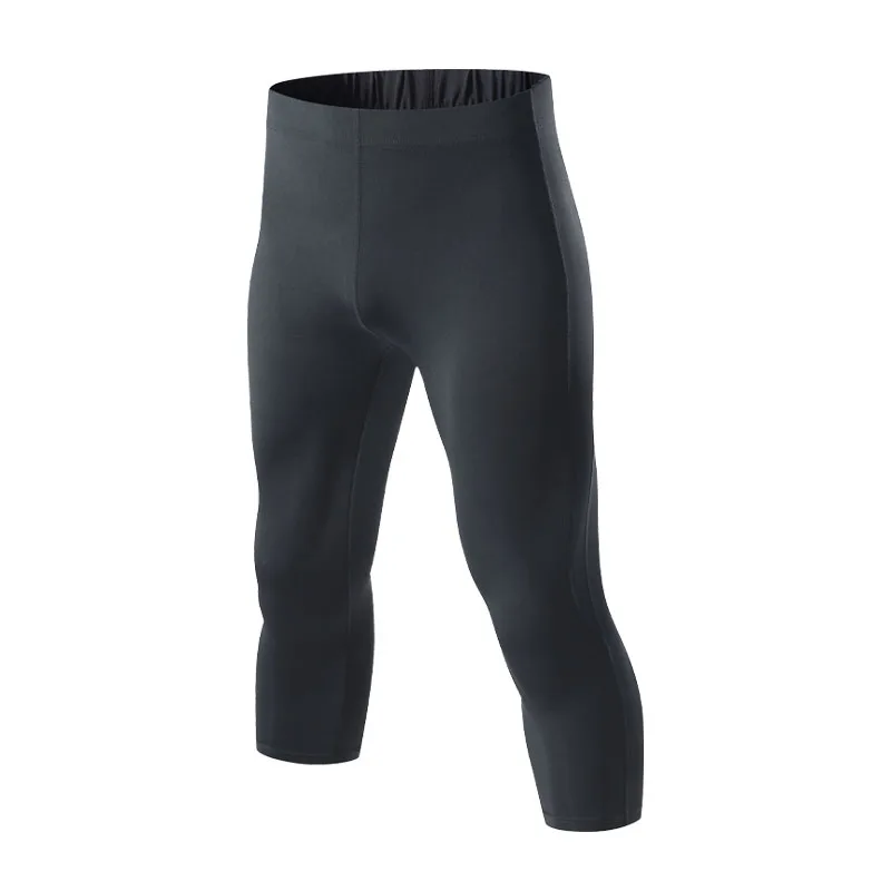 

Running Mens Training Pants Sport Shorts Breathable Fitness Cropped 3/4 Trousers Breathable Tights Basketball Jogging Short