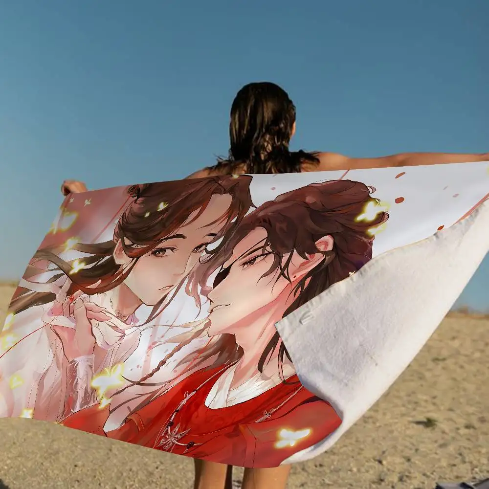 Anime Heaven Official's Blessing Microfiber Beach Towel Mountain Climbing Yoga Beach Swimming Running Absorbent Soft Towel