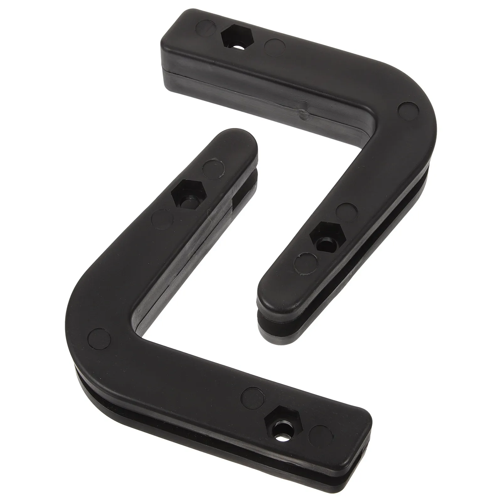2 Pcs Wall-Mounted Barbell Holders for Gym – Durable PP Weight Storage Rack