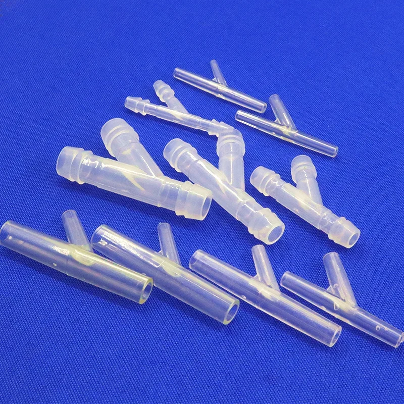 Y Shaped Barbed Hose Tee, Plastic Reducing Y Fitting, Variable Barbed Tee, Tree Branch Manifold for Garden Irrigation & Aquarium
