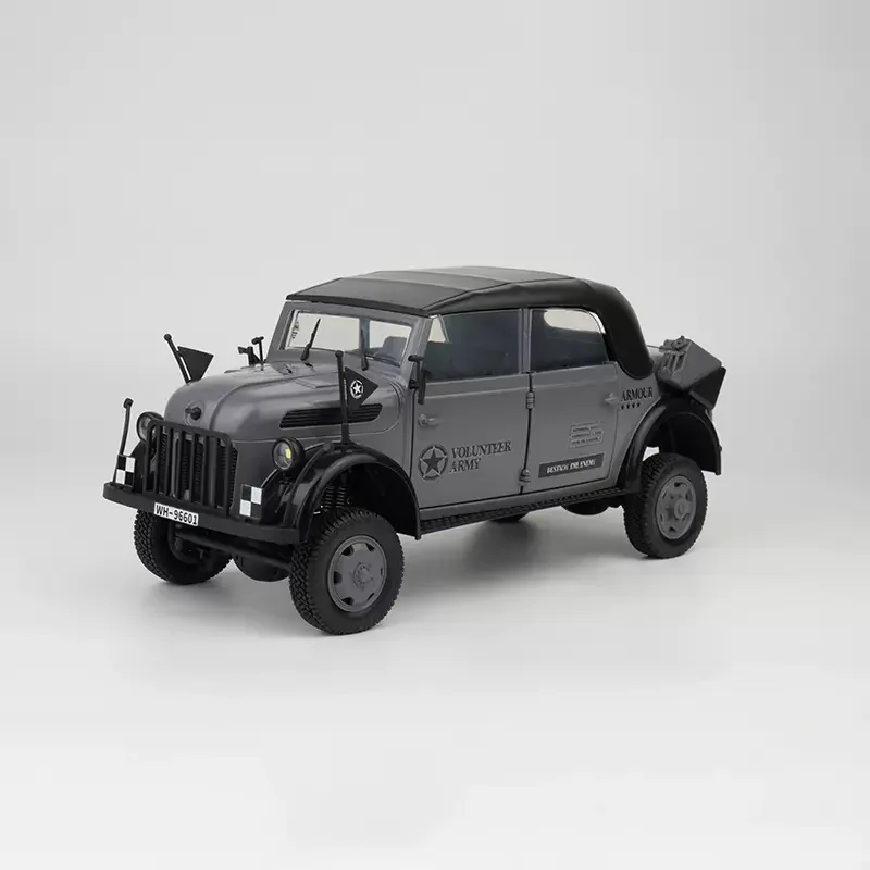 Nouveau Hg4-51 1/18rc Hengguan Commande Voiture Allemand Militaire Convertible Lumière Électrique Simulation Télécommande Voiture Jouet Garçon Cadeau