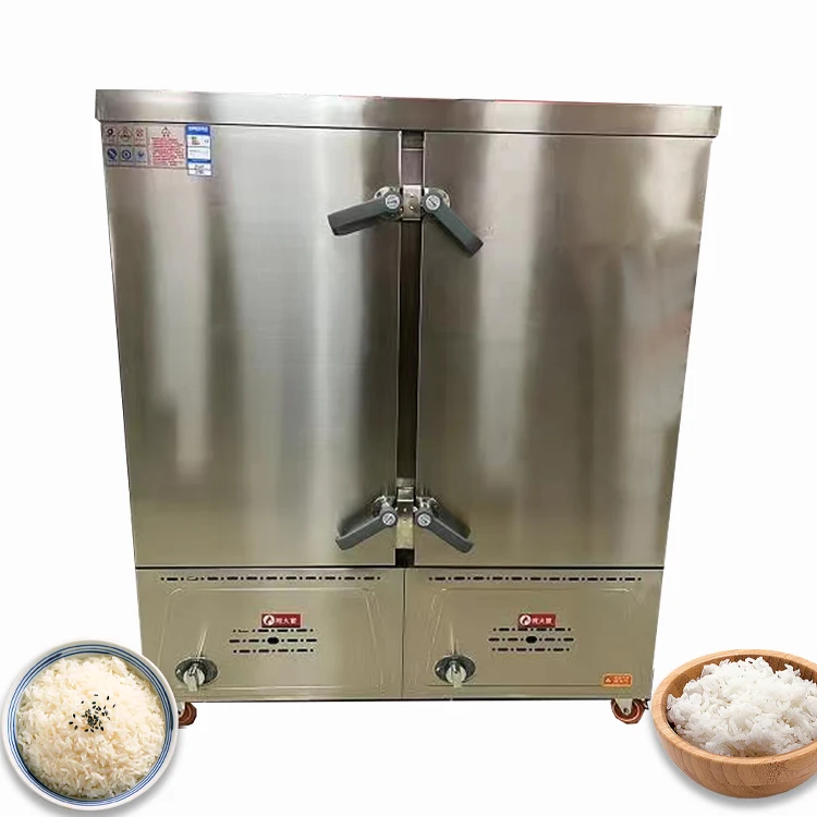 

Steamer CupboardCommercial Gas Automatic Rice Steamer Steaming Cart Machine Rice Bun Steamer