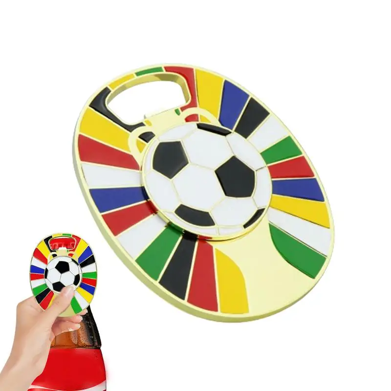 2024 European Cup Soccer Fridge Magnet Football Fridge Magnets Portable Pocket Beer Bottle Opener Party Favor