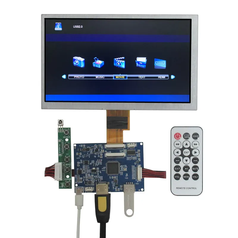 

8 Inch 1024*600 Portable Multipurpose U Disk HDMI LCD Screen Display Driver Control Board DIY Lattepanda Raspberry Pi PC Monitor