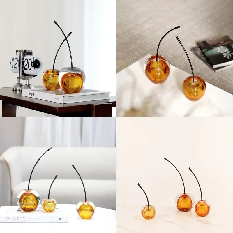 for Evelyn Nordic Style Crystal Ball Luxury Spherical Ornament Modern Simple Dining Decoration Creative Photography