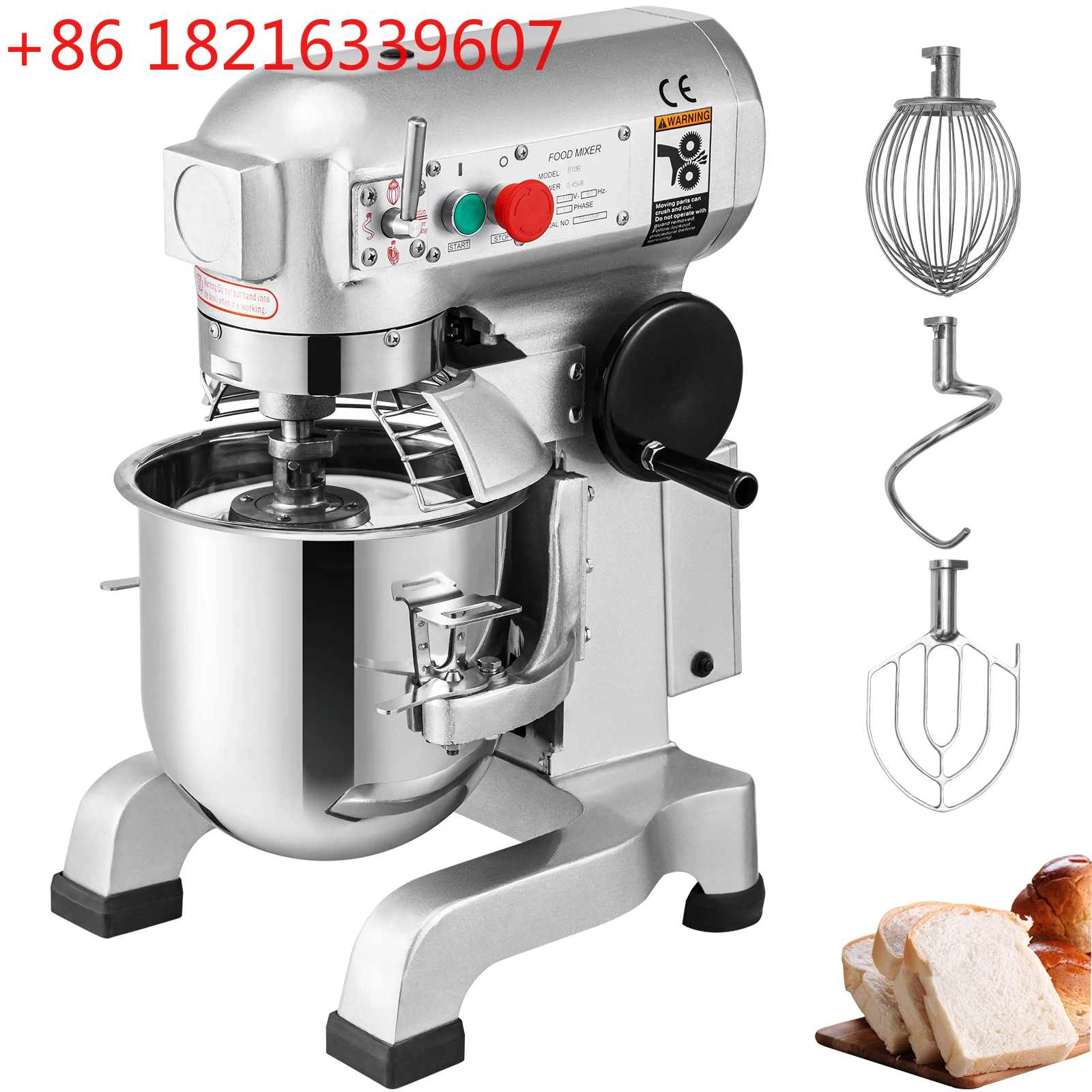 

10 15 20 30L Electric Dough Machine Stainless Steel Commercial Cream Egg Whisk Mixer Processor Kitchen Food Stand Blender