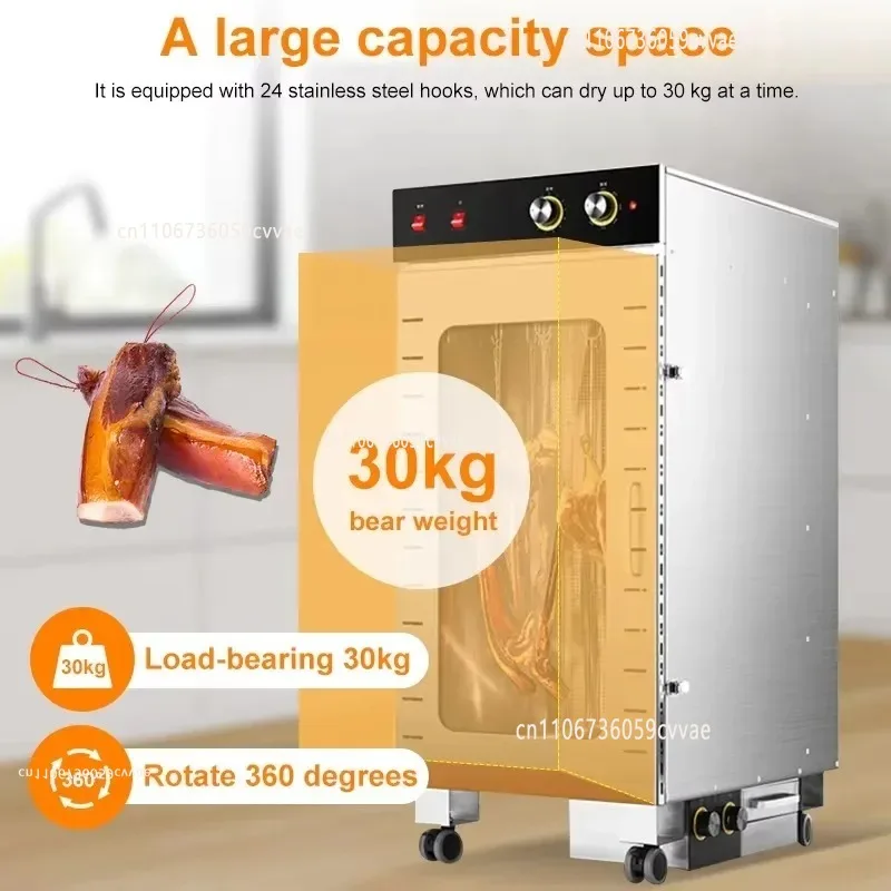 30KG Industrial Sausage Dehydrator Smoked Sausage Making Machine Multipurpose Chicken Meat Food Beef Jerky Dehydrator