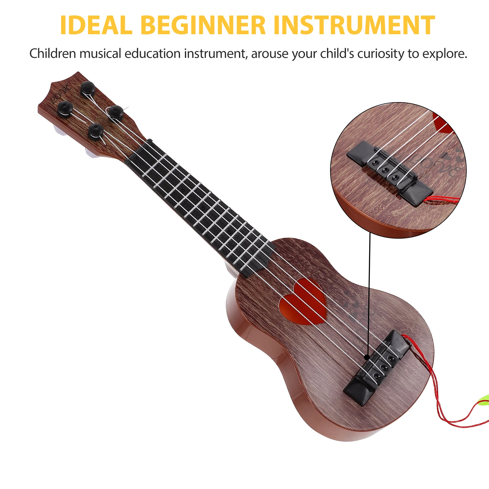 

1pc Ukulele Toy for Kids Children's Musical Instruments Educational Playthings Mini Guitar Stimulate Imagination Brain