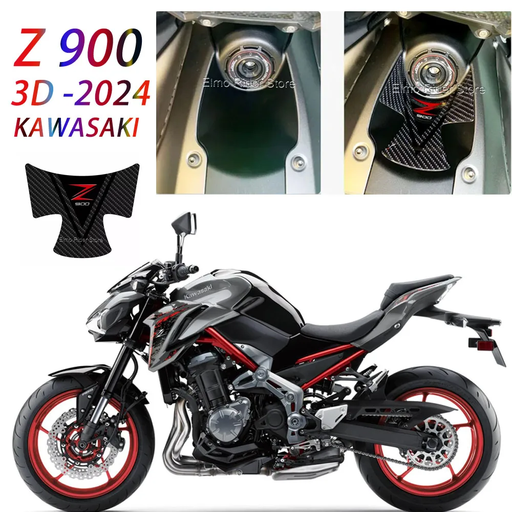 Z900 For Kawasaki Z900 z900 2023 2024 Motorcycle Accessories 3D Resin Sticker Area Key Lgnition Protective Sticker