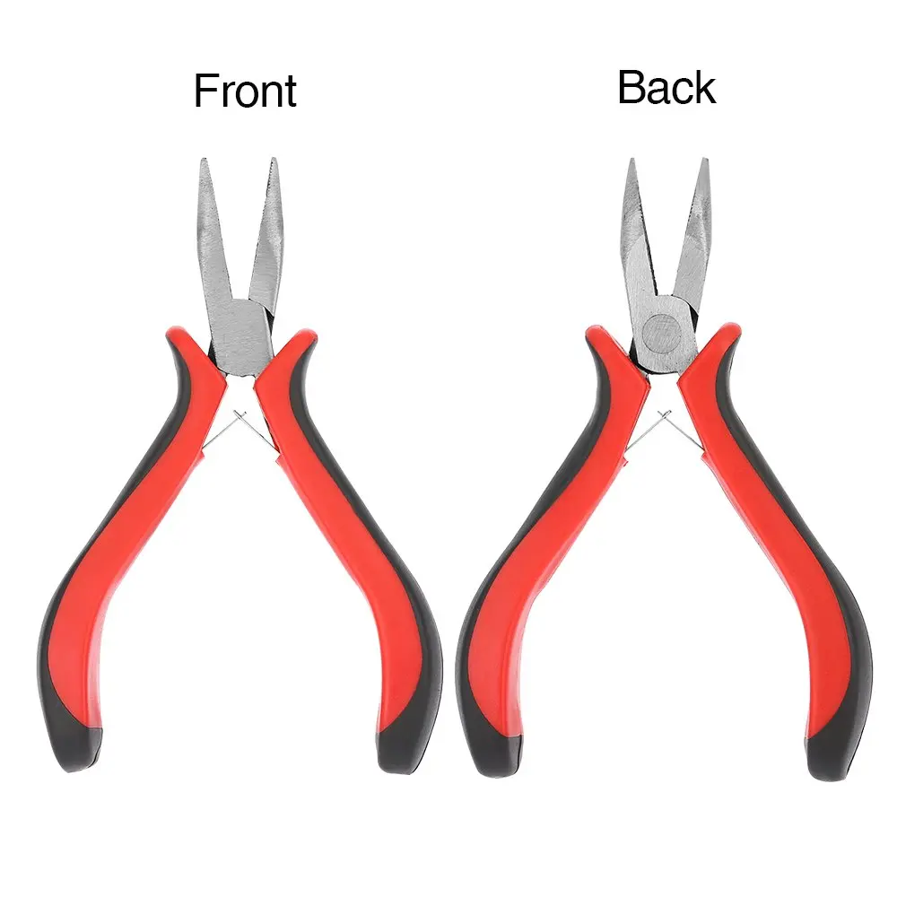 AD-1 Set Of Hair Extension Tool Kit Clamp Hook Pull Pin 200Pc Micro-Silicone Link Ring Beads For Professional Hairdressing Tool