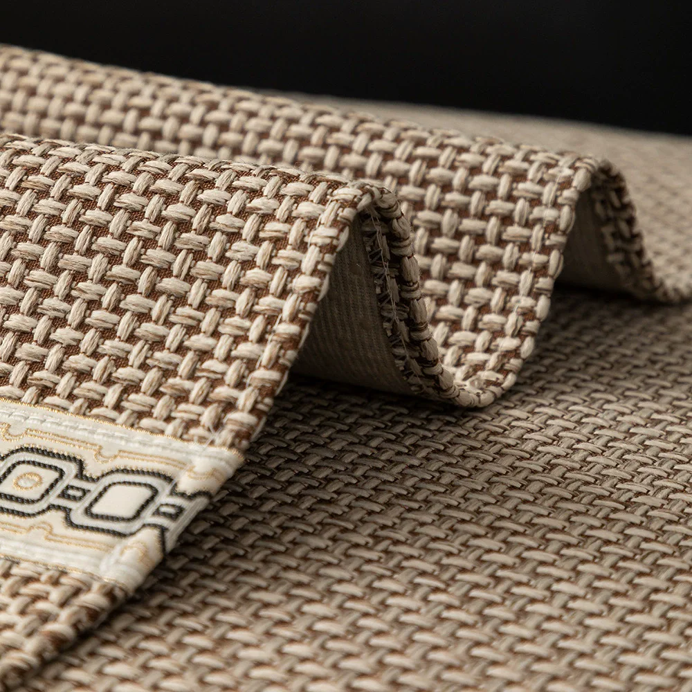 2025 New Style Linen Solid Color Sofa Cushion Four Seasons Universal Light Luxury High-grade Straight Non-slip Cushion Cover
