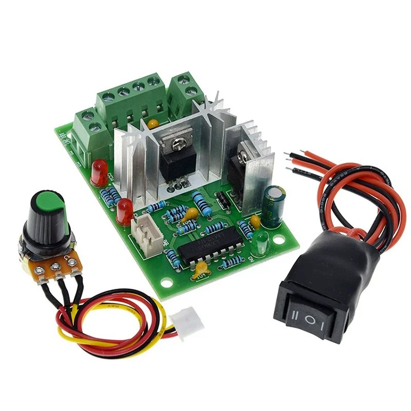 CCM2 10-30V DC Motor Speed Controller Reversible Switch 120W PWM Adjustable motor speed regulator