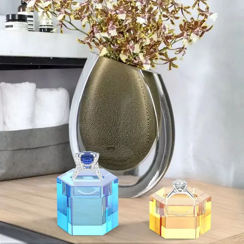 Molde de resina Epoxy de cristal DIY, soporte para anillo, soporte de almacenamiento, molde de silicona