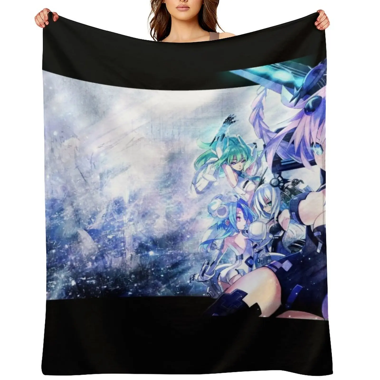 

Neptunia Throw Blanket Kid'S For Sofa Thin Decorative Sofas Custom Blankets