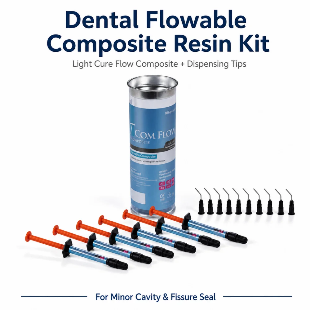 Dental Composite Korean Fluid Resin Flowable Resin A2A3 Nano Hybrid Teeth Repair Light Curing Resin Dentistry Filling Material