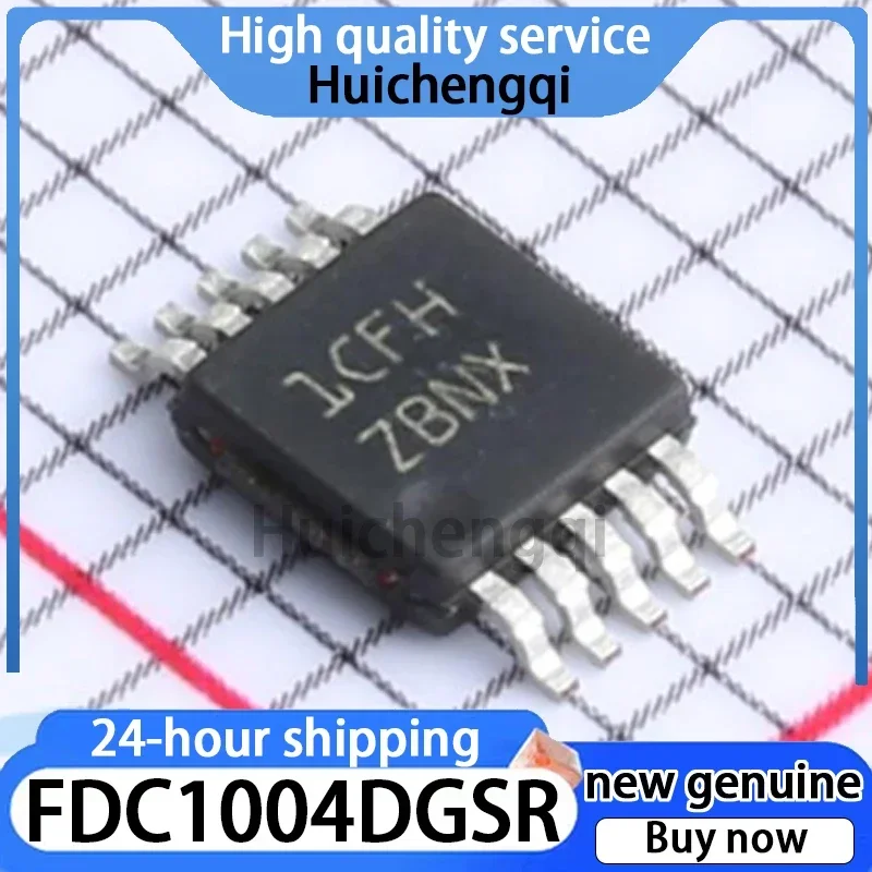 1PCS FDC1004DGSR Screen Printed ZBNX MSOP-10 Inductive Digital Converter