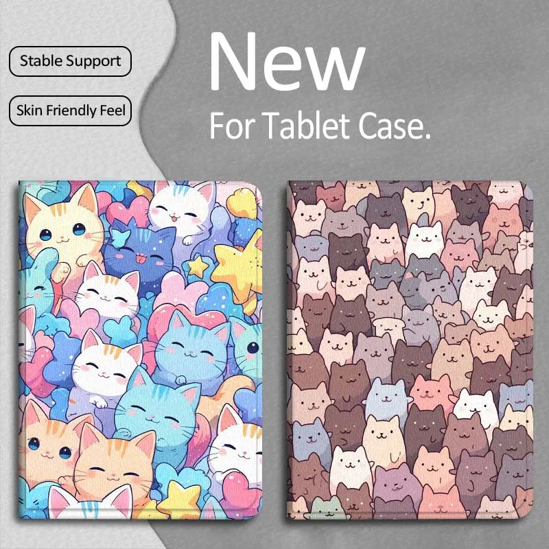 

Милый чехол с котиком для Apple iPad Pro Air 13 2 7-го 6-го поколения 2025 M2 M3 M4 M5 12.9 13 дюймов, складной чехол для планшета, подарок
