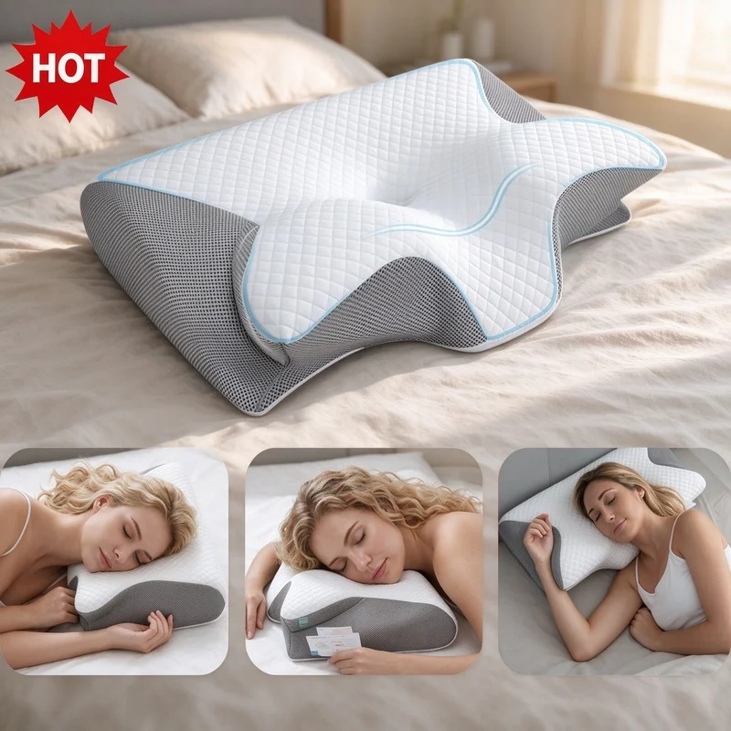 ergonomic body pillow, support cushion, sleeping pillow, side sleeper pillow, full body pillow