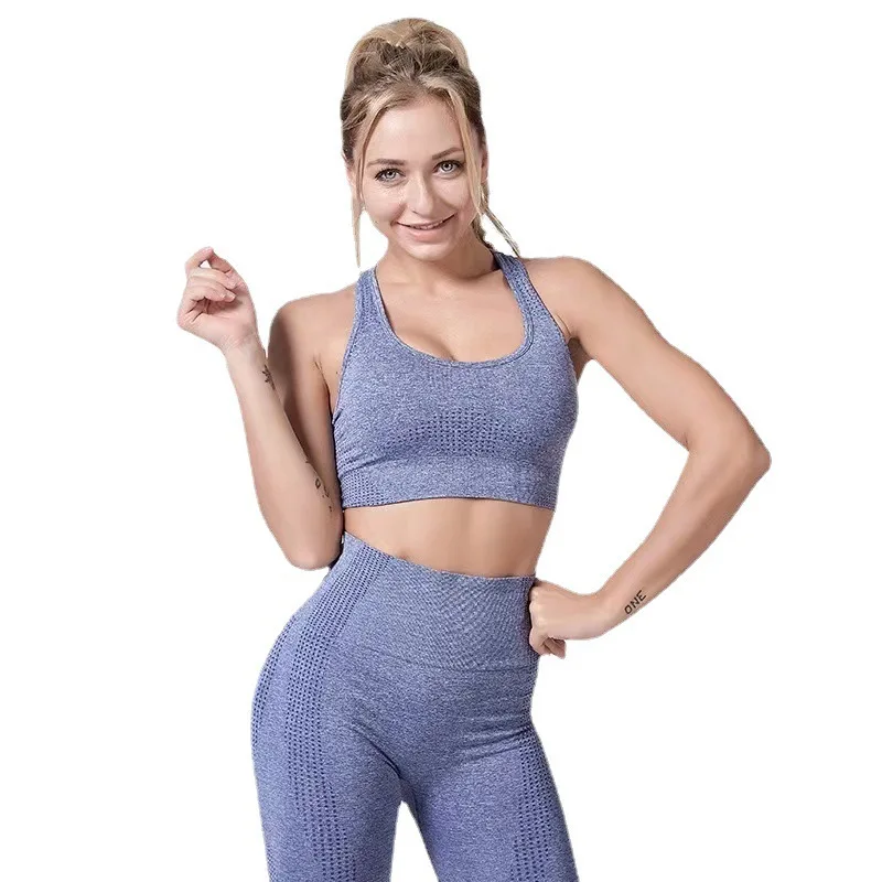 ZOEYEAR Seamless Women Yoga Set Workout Sportswear Gym Clothes Sports Bra + High Waist Tight Leggings Fitness PantsSports Suits