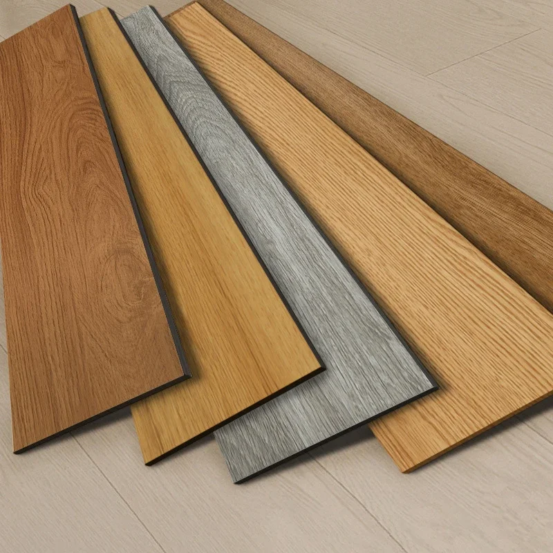 10Pcs 45X15Cm Self-Adhesive Floor Sticker Diy Wood Grain Wall Sticker Waterproof Heat Resistant Imitation Wall Tiles Vinyl Board