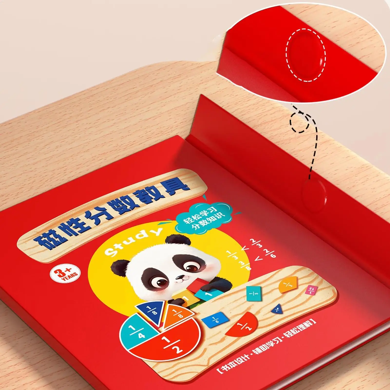 Magnetic Fraction Demonstration Book Fractions For Kids Educational Math Toy For Study Game Activity Classroom Demonstration