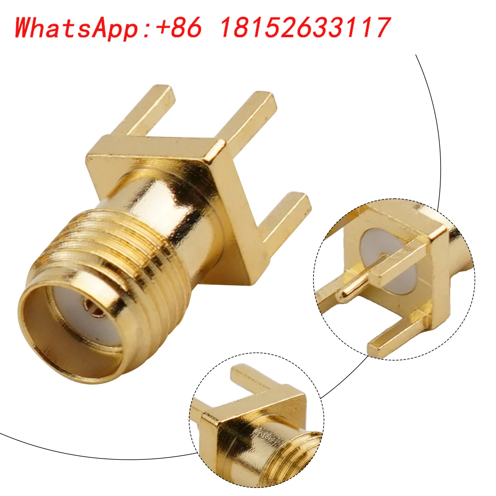 5xSMA RF اقناع أنثى المقبس ميناء PCB لحام 4 مللي متر جبل ل WiFi هوائي خارجي ل RG58 RG142 RG223 كابل مستقيم RF محوري