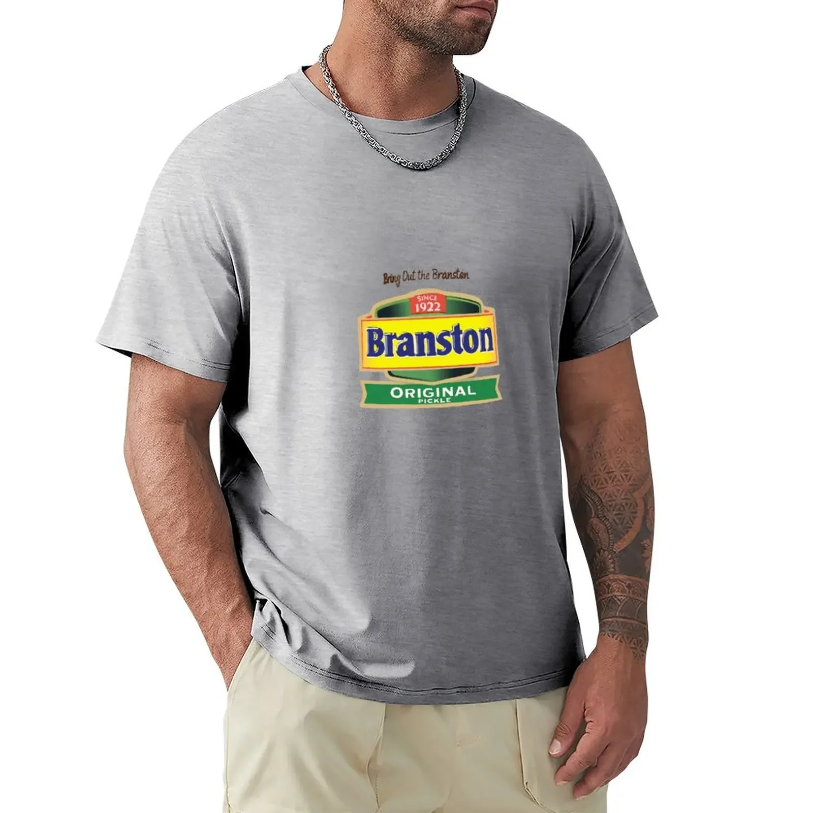 Iconic Branston Pickle Label design T-Shirt graphics quick drying oversized t shirt men