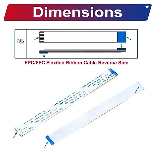 0.5mm Pitch Flexible Flat Cable FFC FPC Ribbon Socket Connector Kit, 4-40 Pin Adapter Sockets for PCB, 0.5mm FFC Kit