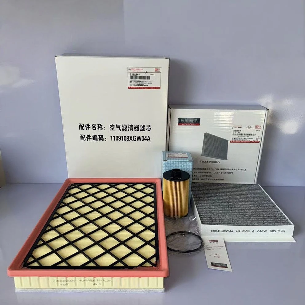 

3Pcs/Set Oil Cabin Air Filters for TANK 500 48V 3.0T 2022-2023 GREAT WALL POER 3.0T 2022- 1017110XEZ01 871390N020 1109108XGW04A