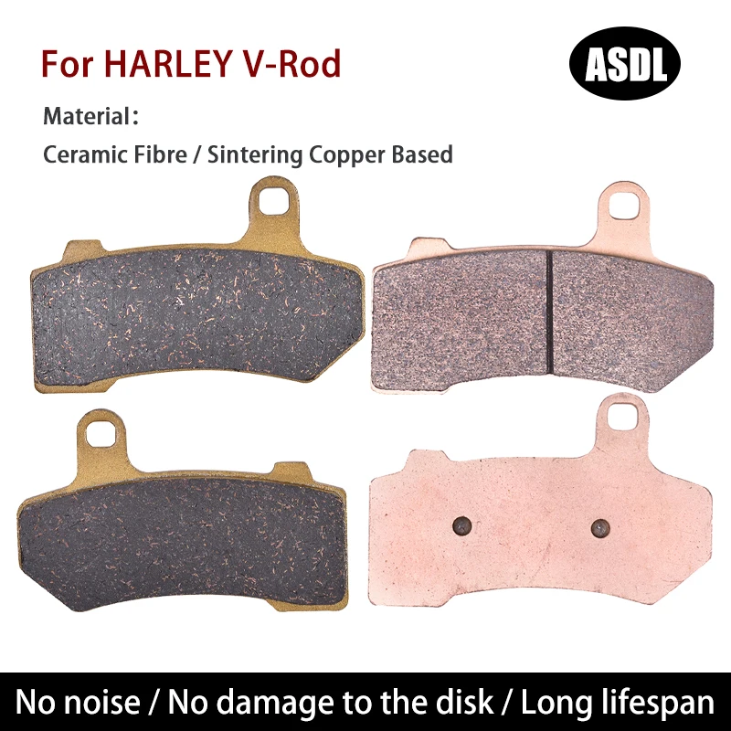 For HARLEY V-Rod V Rod VRSCA VRSCD VRSCAW VRSCDX VRSCF VRSCR VRSCX Night Street Screaming VRod Motorcycle Front Rear Brake Pads