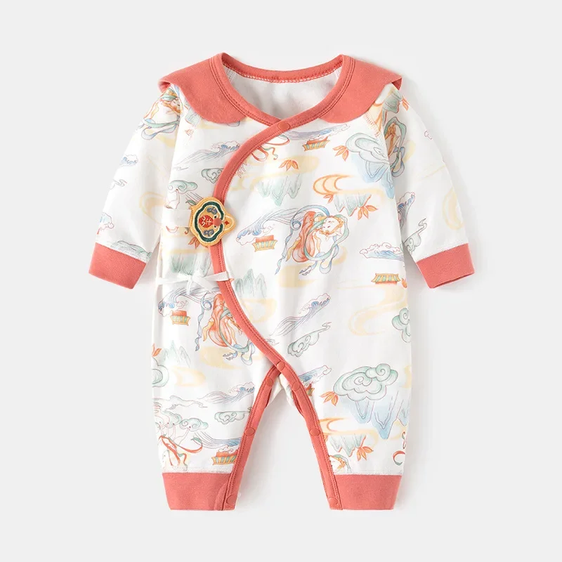 Newborn Baby Cotton Bodysuit Boys Girls Cute Boneless  Jumpsuit Clothes Infant  One-Piece Romper 0-1-3-6M for Autumn Winter