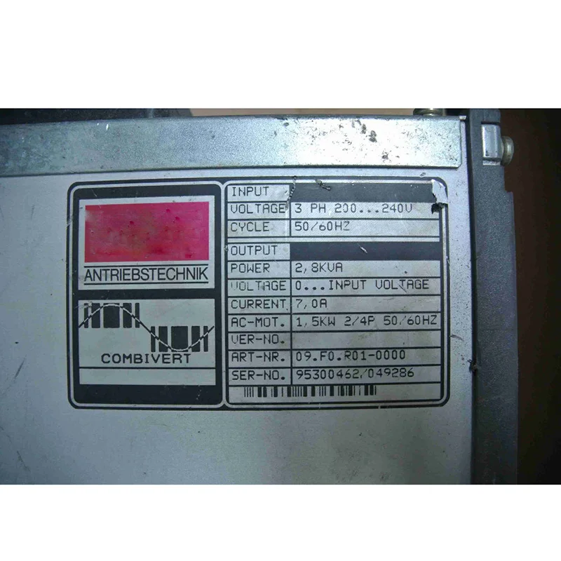 Inverter 09.F0.R01-0000 Used In Good Condition