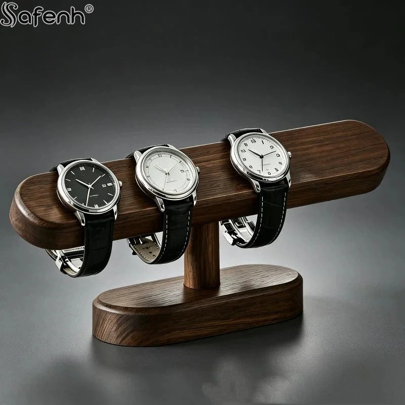 Walnut Color Watch Bracket Display Holder Jewelry Bracket Chain Anklets Hanger Stand Racks Organizer For Counter Shows