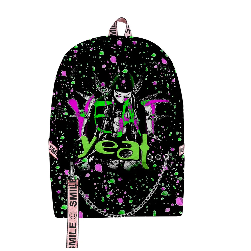 Classic Popular Funny Yeat Rapper 3D Print Student School Bags Unisex Oxford Waterproof Notebook multifunction Travel Backpacks