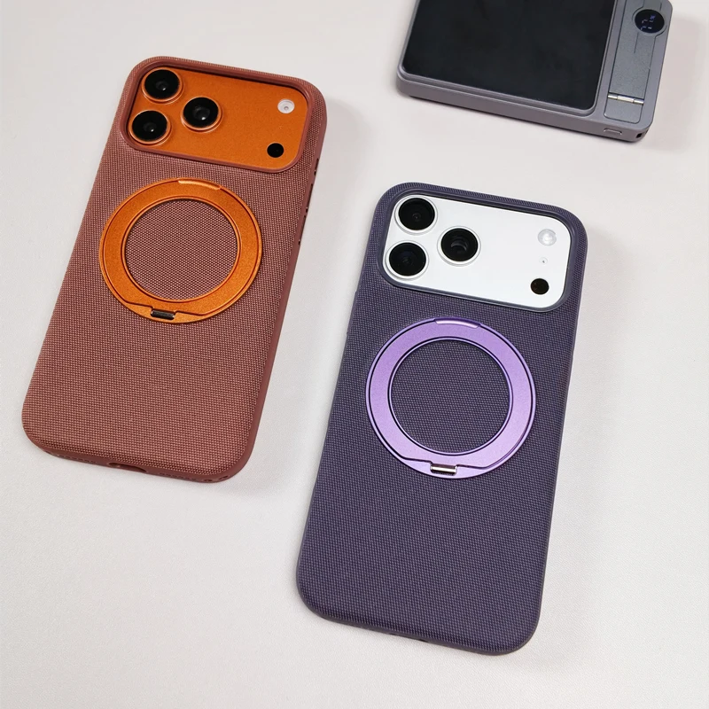

Original Woven Fabric Protective Case For iPhone 17 17Pro Max 16 Pro 15 14 13 Active Touch Camera Button Wireless Charging Cover