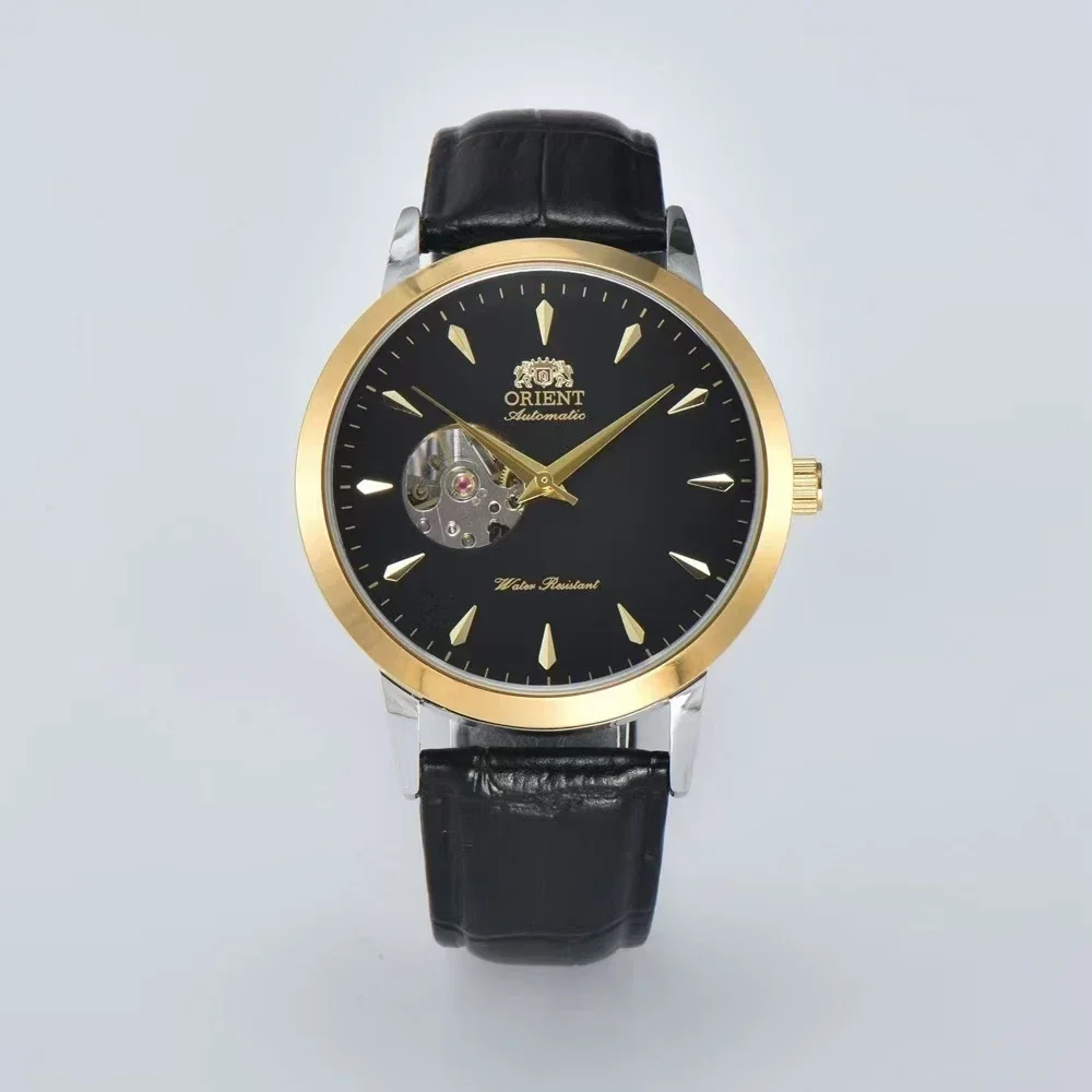 

DFDG Orient Automatic Mechanical Unisex Sports Watch Full Function World Time Waterproof Shockproof Skeleton Dial