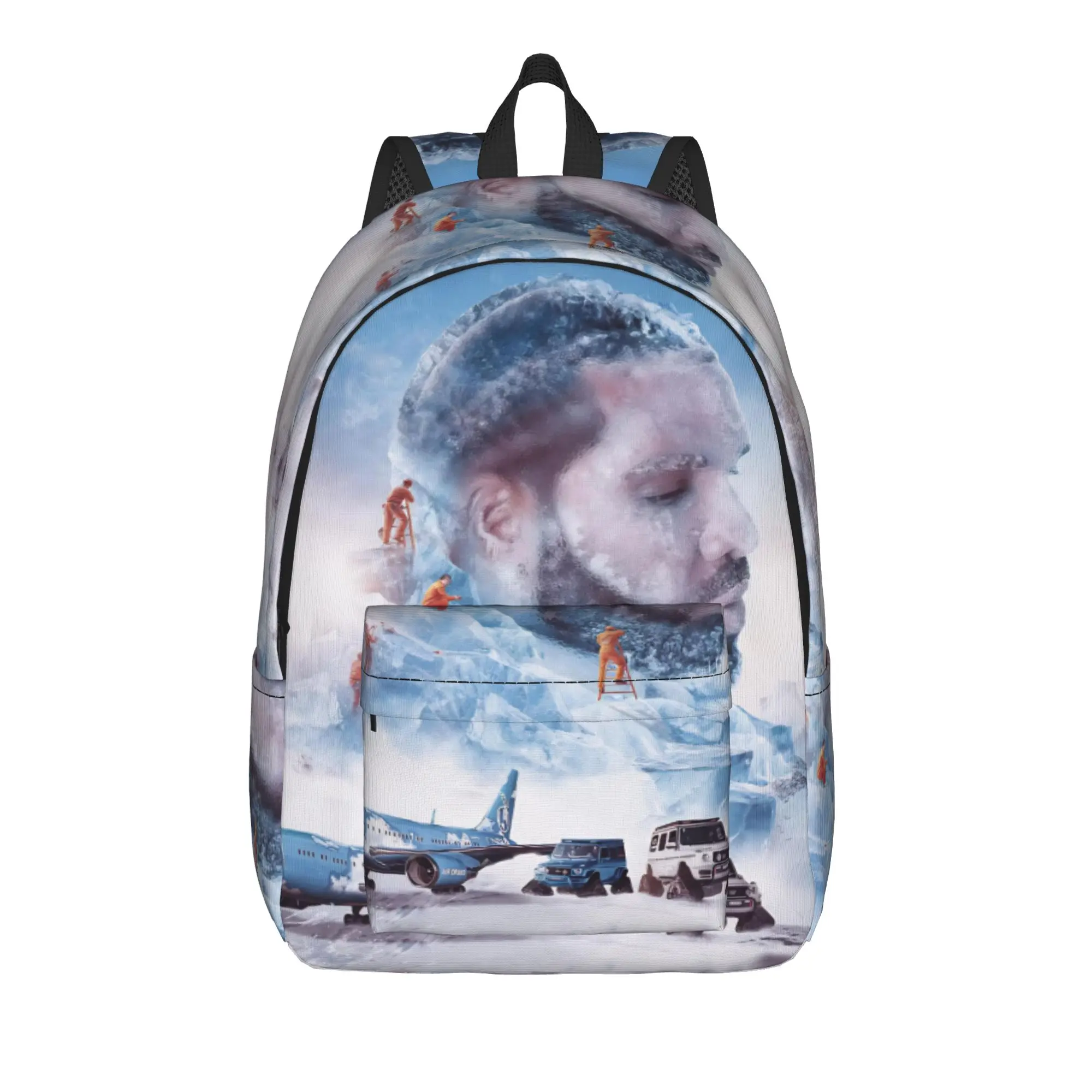 

Drake Iceman Album 2026 Cool Backpack Sports High School Work Daypack for Men Women College Canvas Bags